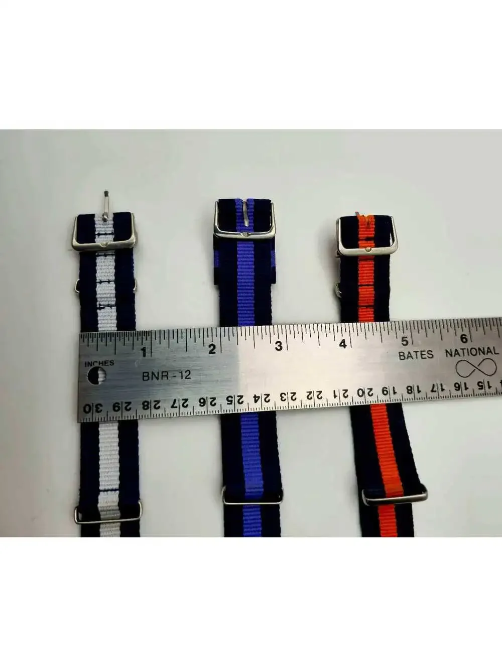 Heavy Duty Woven Ballistic Nylon Watch Bands 20 mm 3 Patterns